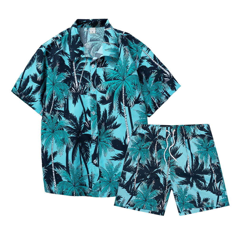 Hawaiian Coconut Tree 3D Print - đánh giá và giá Mens Fashion Clothes