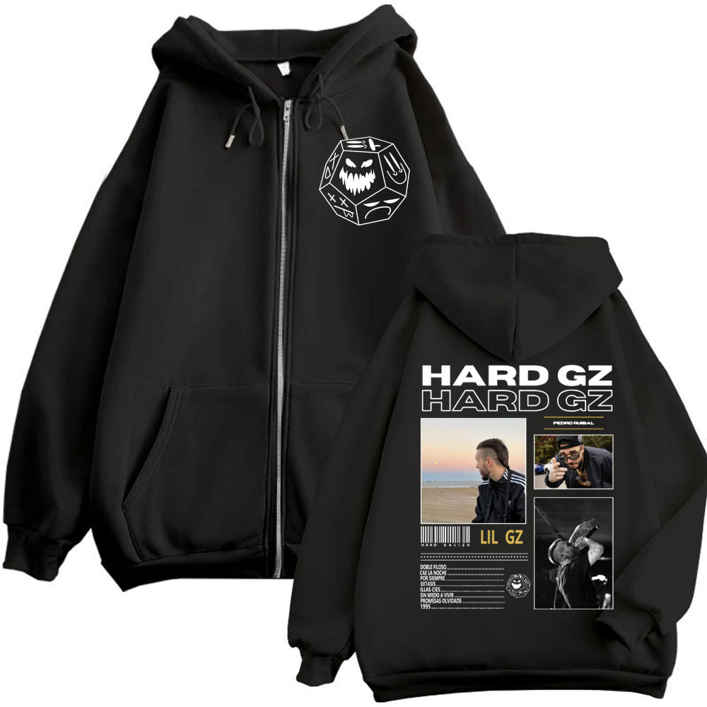 Rapper HARD GZ Tour 2025 Zippe - đánh giá và giá Mens Fashion Zip Up Hoodies