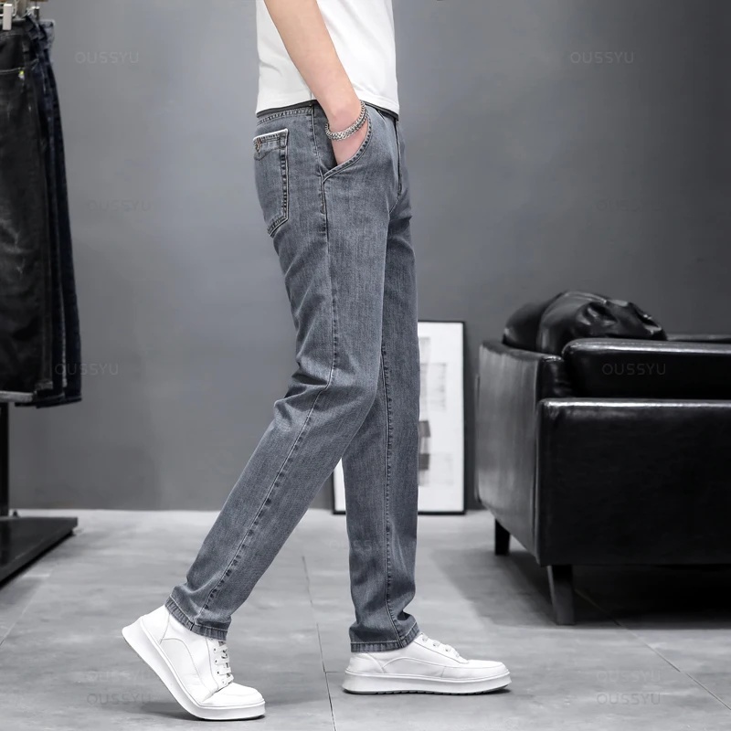 Autumn Stretch Skinny Jeans Me - đánh giá và giá Men'S Fashion Grey Jeans