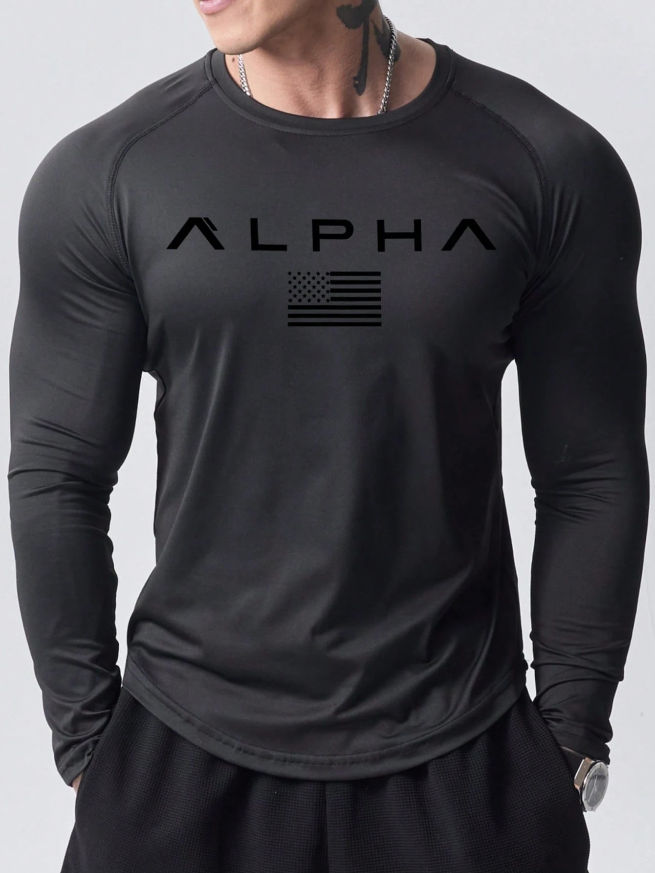 New Men's Long-Sleeved T-Shirt - đánh giá và giá Mens Fashion Clothes