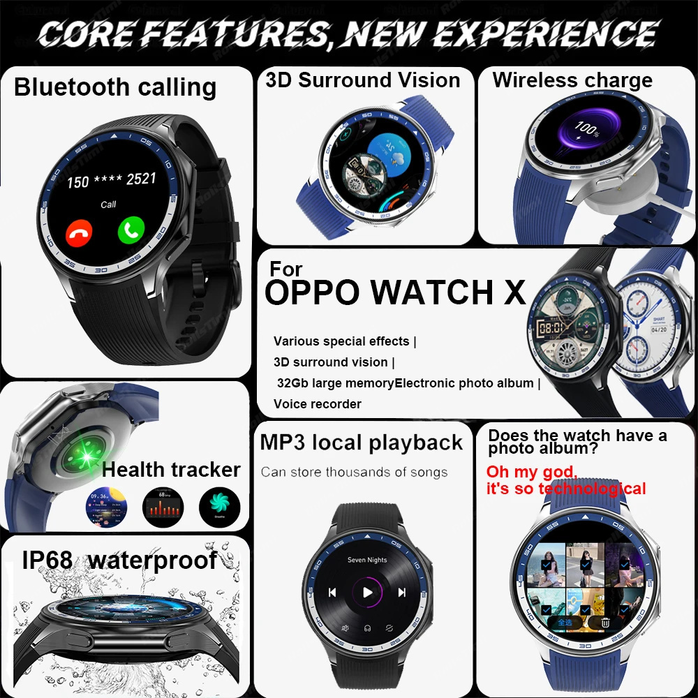 1.43 AMOLED Smart Watch 3D Sur - đánh giá và giá Men'S Fashion X