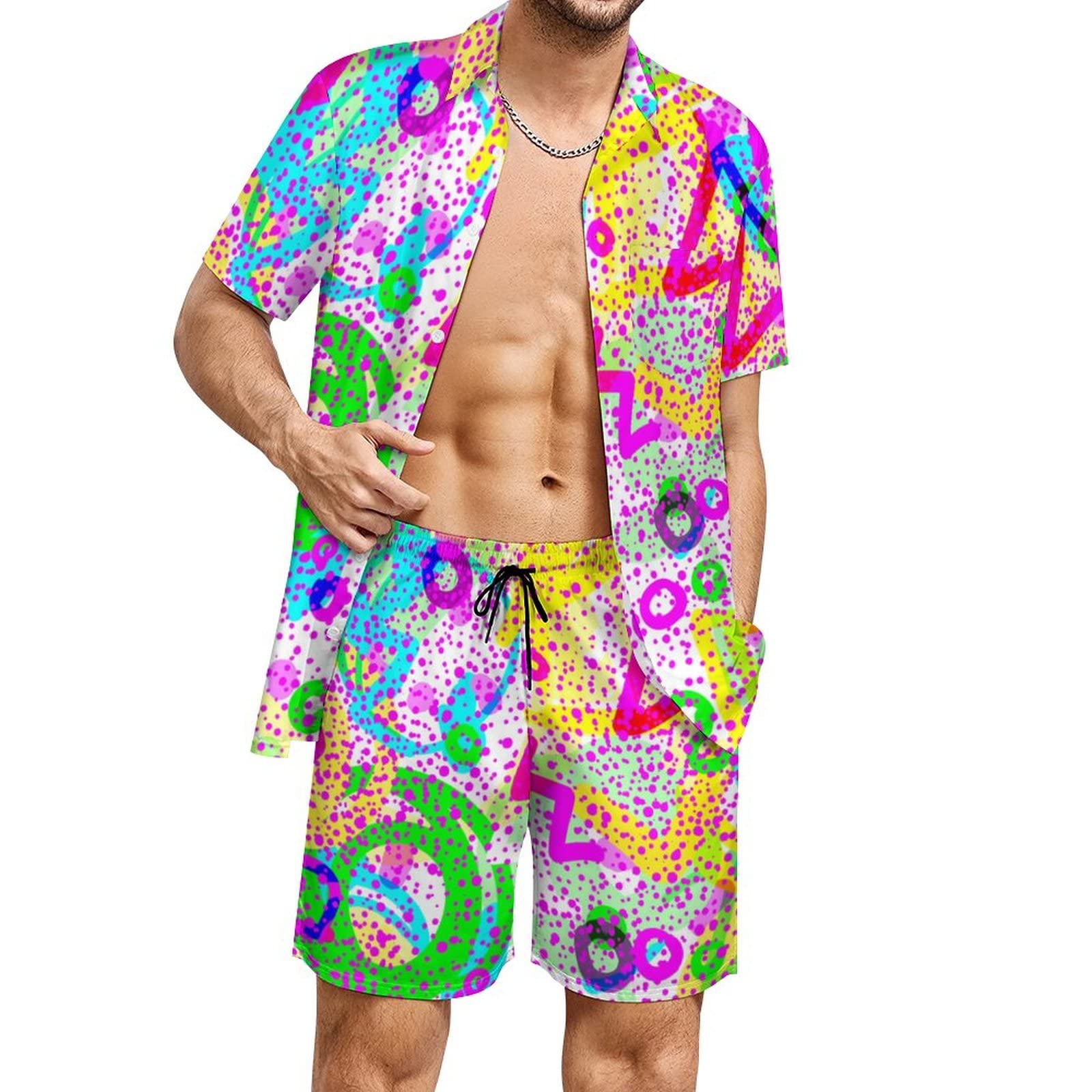 Summer Irregular Geometric 3D  - đánh giá và giá Mens Fashion Clothes