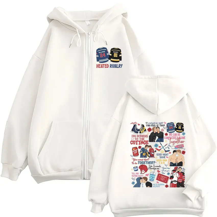 Heated Rivalry Print Zipper Ho - đánh giá và giá Mens Fashion Zip Up Hoodies