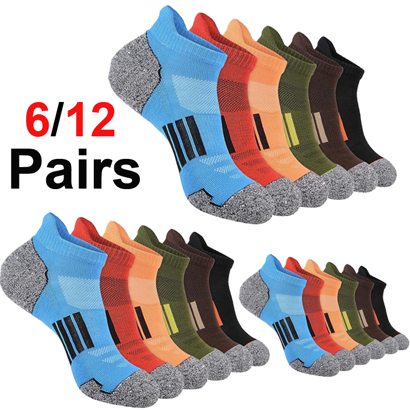 6/12 Pairs Men Vibrant Multico - đánh giá và giá Socks Ankle Men