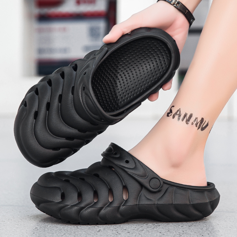 Summer Men's Hole Shoes Thick  - đánh giá và giá Men'S Fashion News