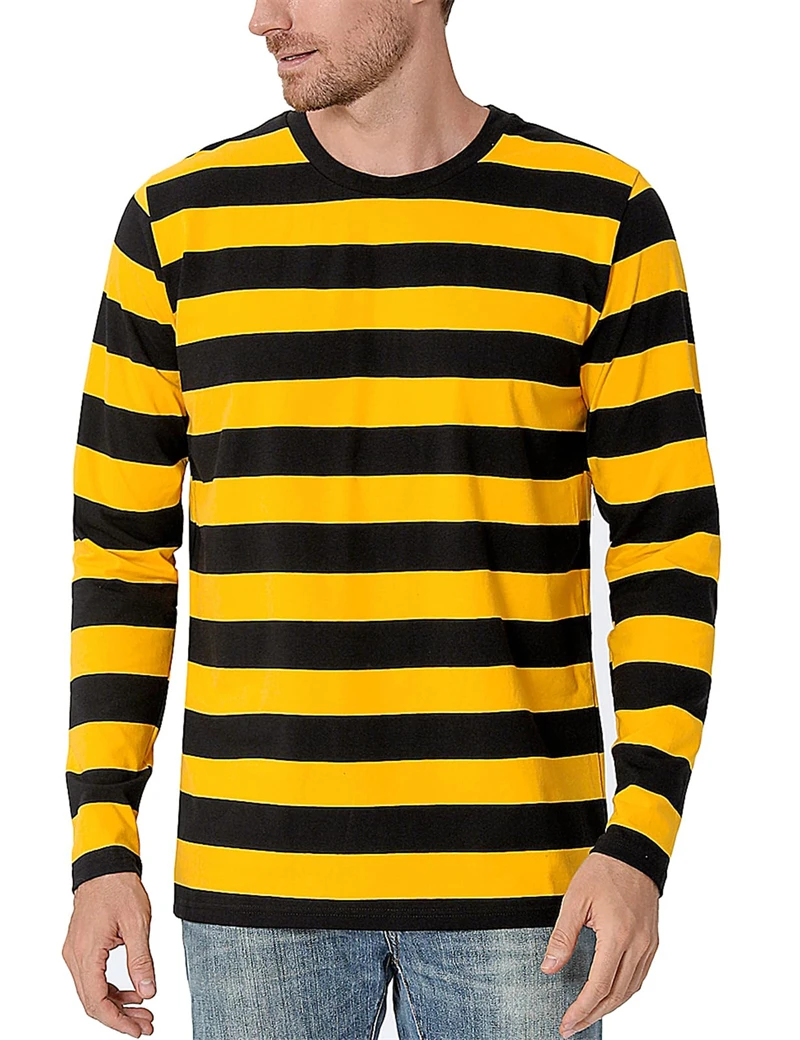 Fashion Contrast Stripe 3D Pri - đánh giá và giá Mens Fashion Clothes