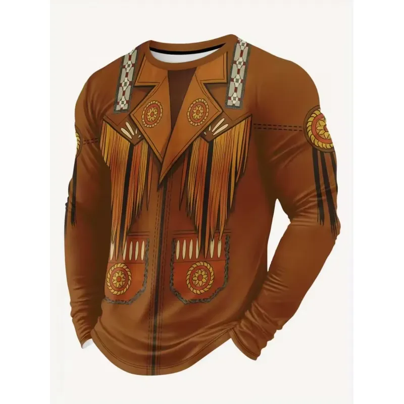 3D Print Casual Long Sleeve Me - đánh giá và giá Men'S Fashion T Shirts
