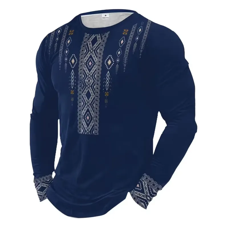 3D Print Casual Long Sleeve Me - đánh giá và giá Men'S Fashion T Shirts