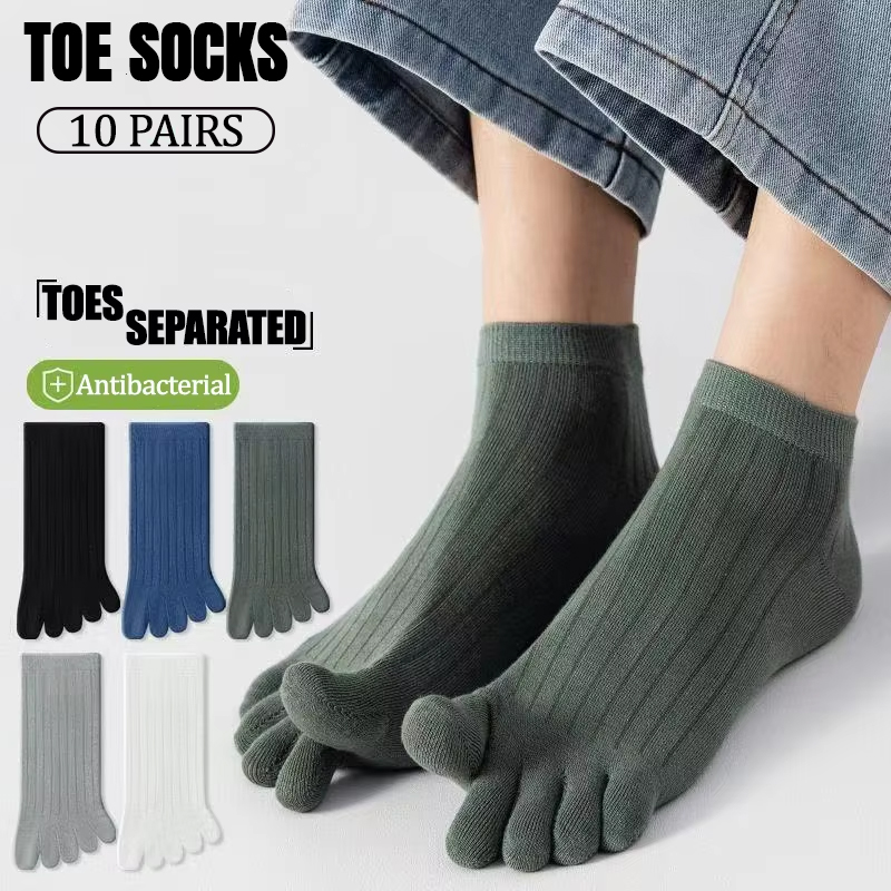 10 Pairs Men Low-cut Toe Socks - đánh giá và giá Socks Ankle Men