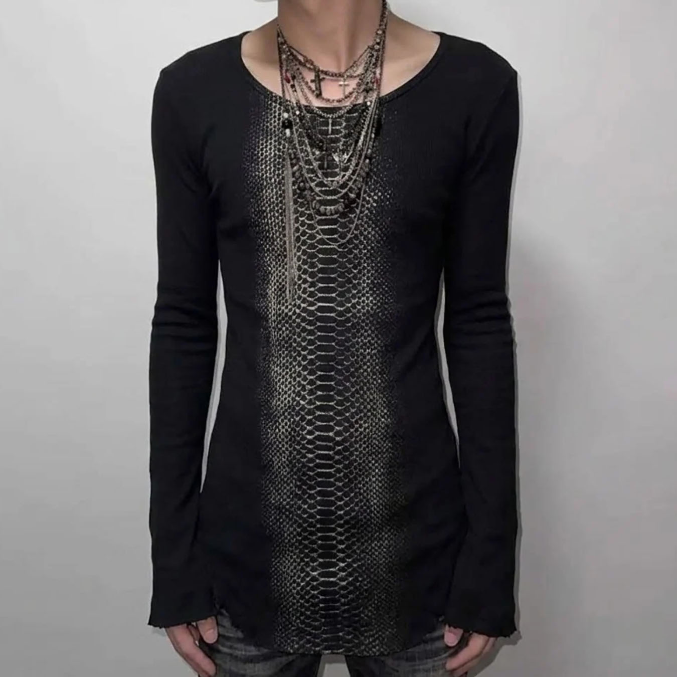 Autumn Retro Subculture Python - đánh giá và giá Mens Fashion Summer