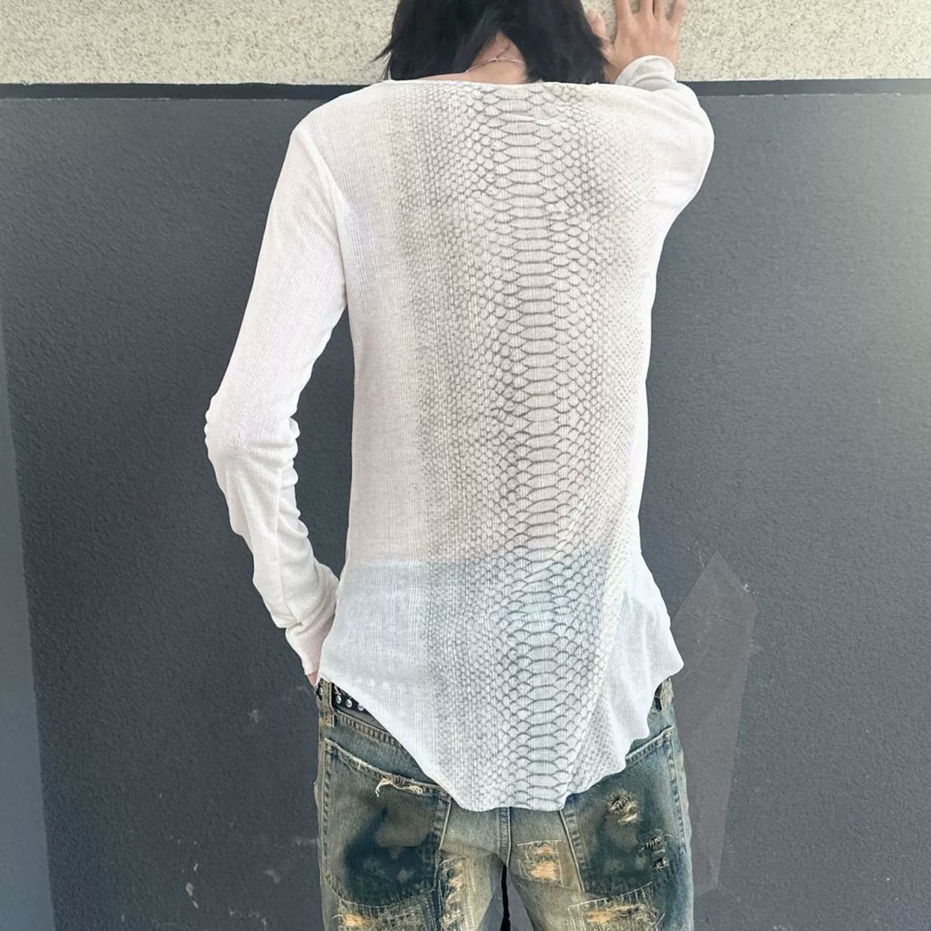 Autumn Retro Subculture Python - đánh giá và giá Mens Fashion Summer
