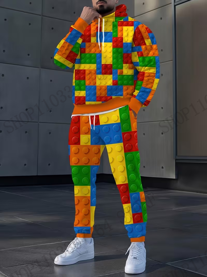 Vibrant Comic Themed 3d Print  - đánh giá và giá Mens Fashion Clothes