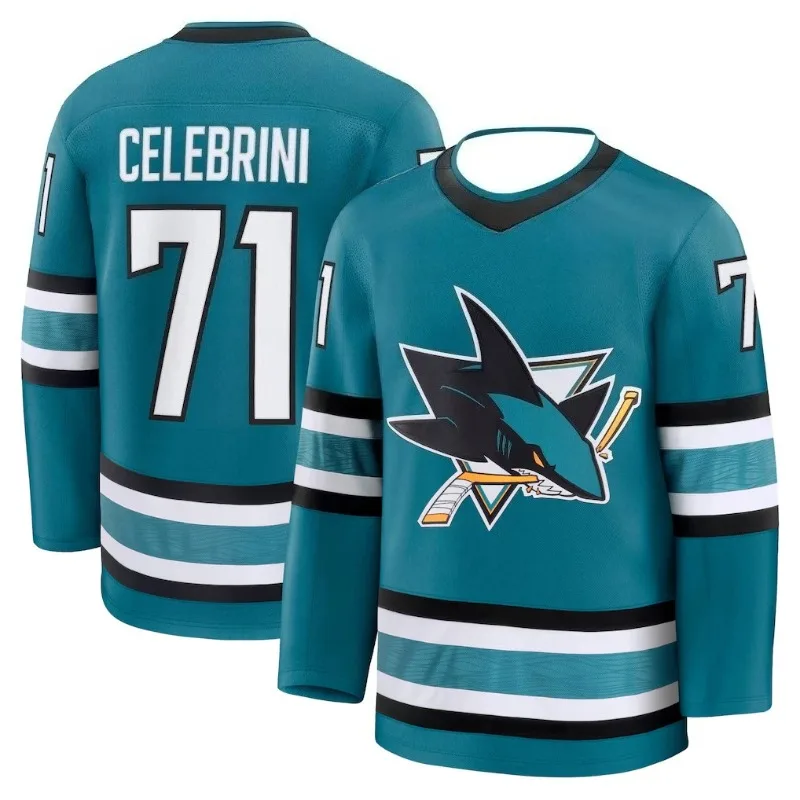 San Jose Sharks Celebrini #71  - đánh giá và giá Mens Fashion Summer