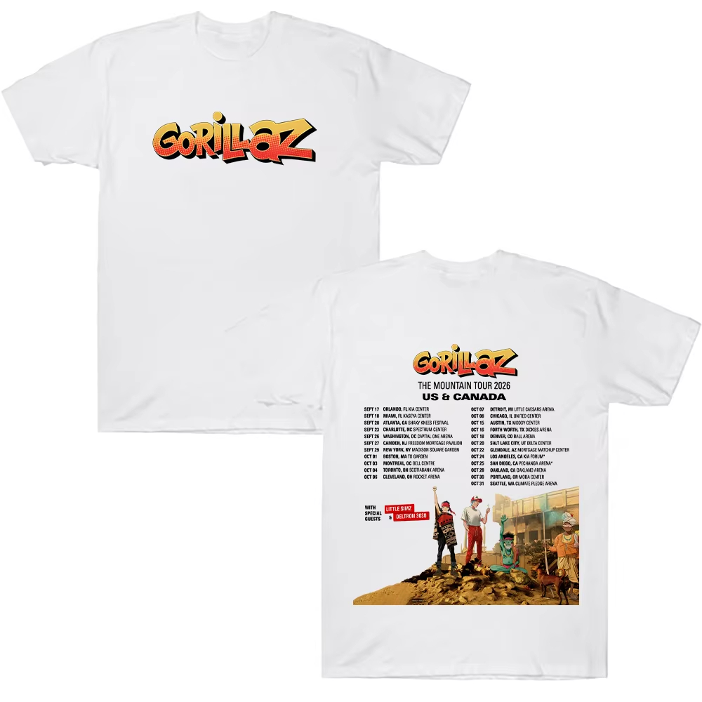 Gorillazs TheMountain Tour 202 - đánh giá và giá Poster Men Fashion