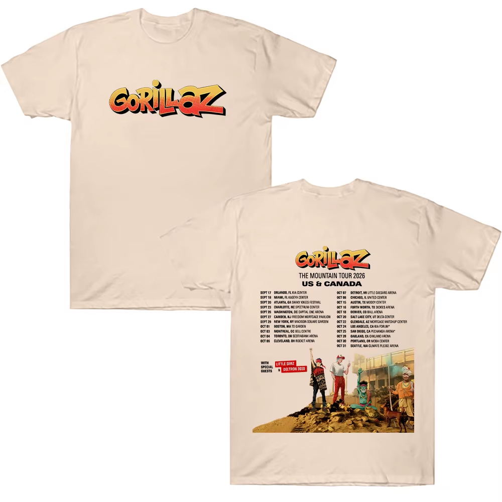 Gorillazs TheMountain Tour 202 - đánh giá và giá Poster Men Fashion